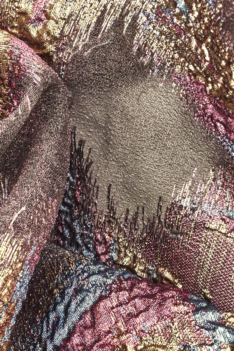 Jacquard-Organza mit ausgefallenen Motiven