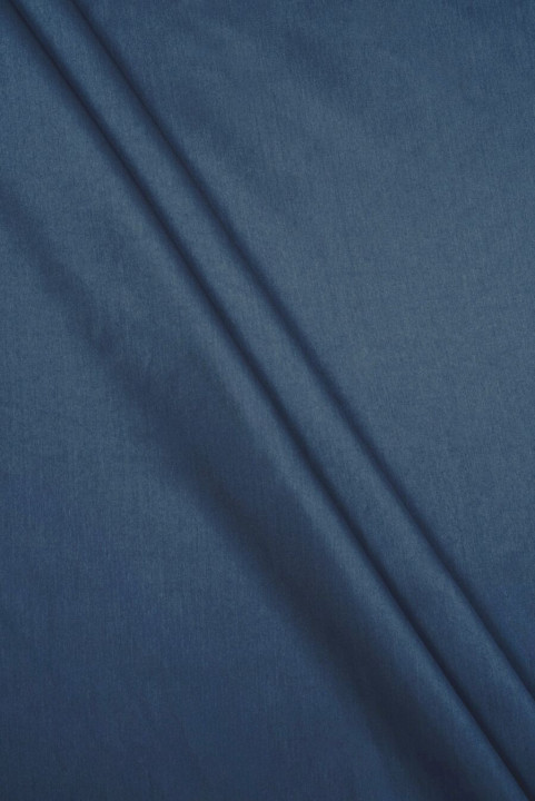 Polyester taft donker denim