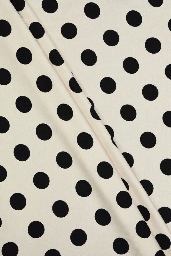 Beige viscose with black...