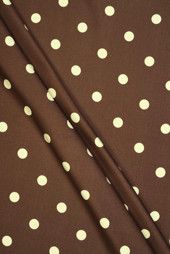 Brown viscose with beige...