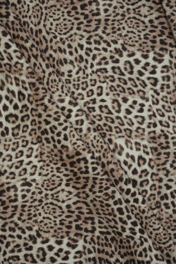 Viskose mit Leopardenmuster