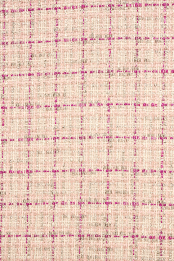 Chanel fabric pink check