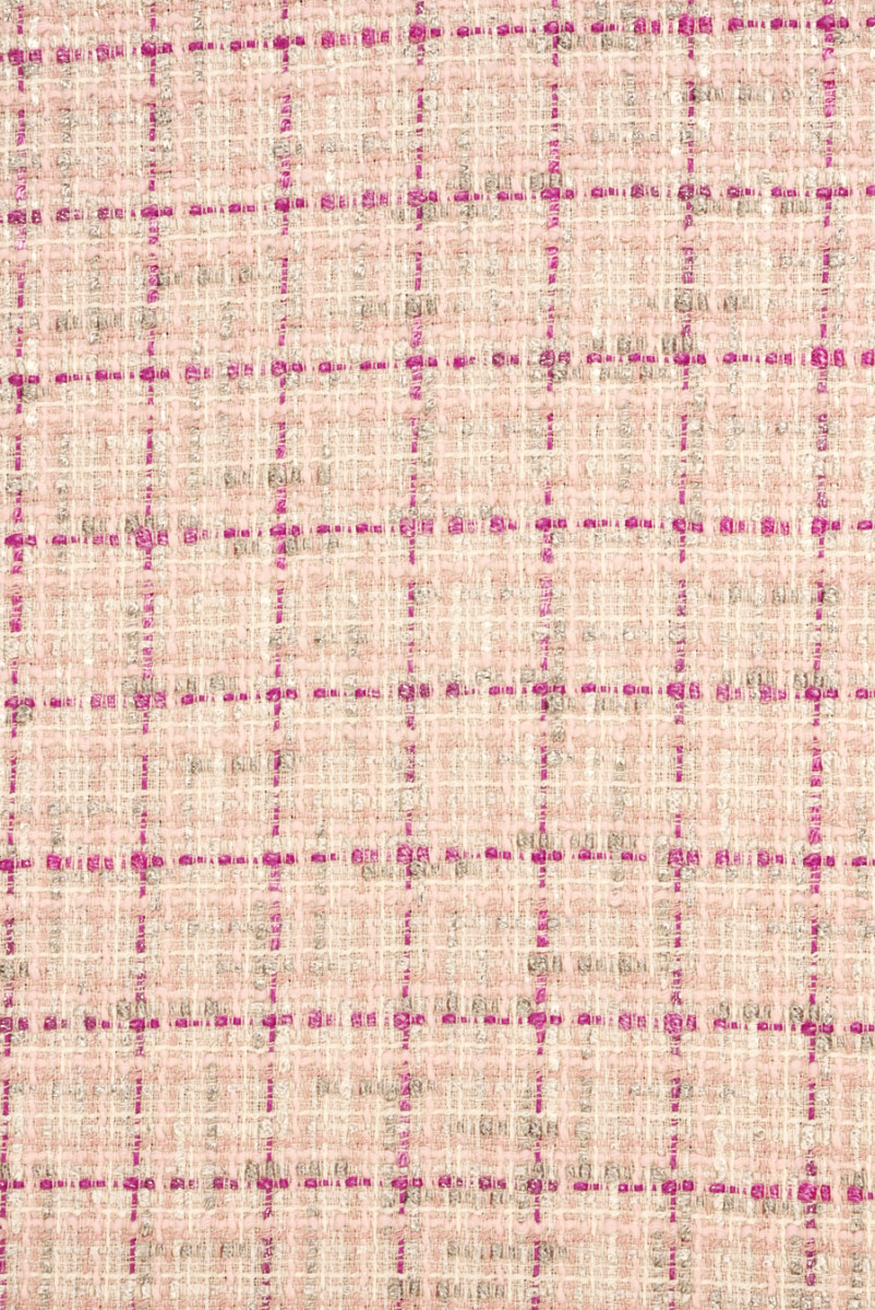 Chanel fabric pink check