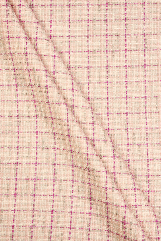 Chanel fabric pink check