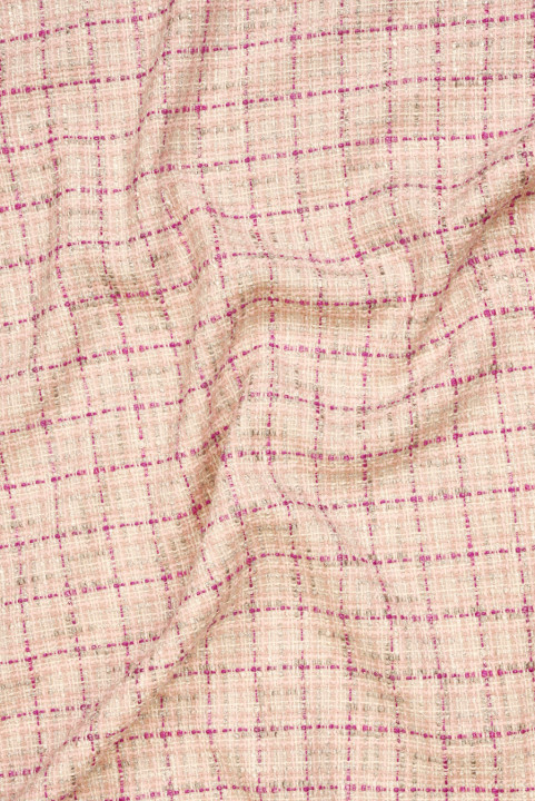 Chanel fabric pink check