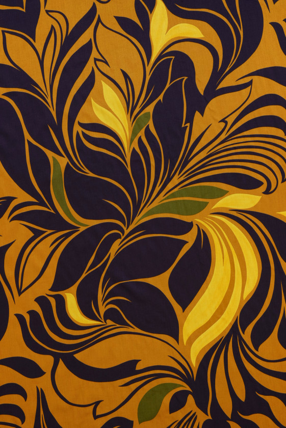 Viscose purple and honey plant patterns