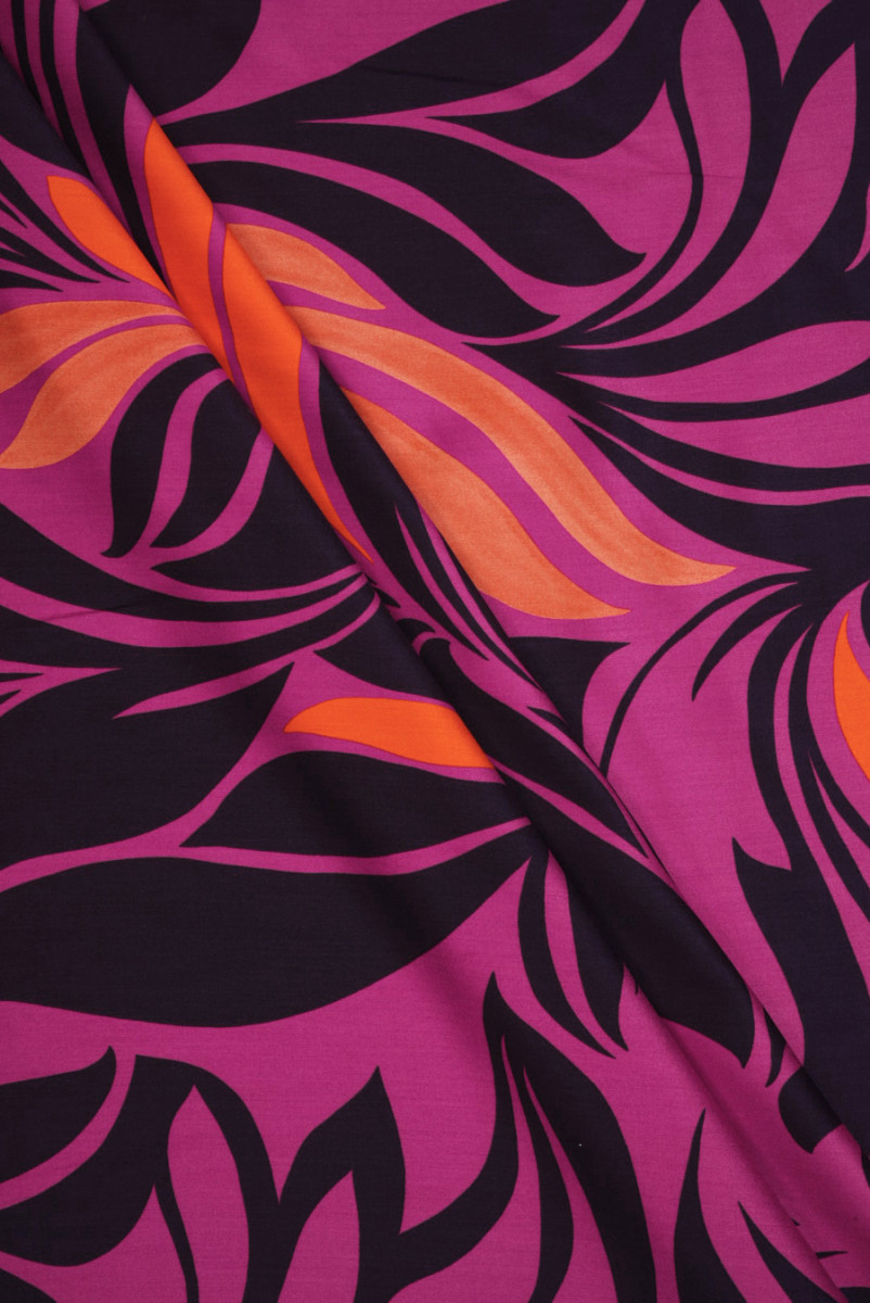 Viscose purple and fuchsia...