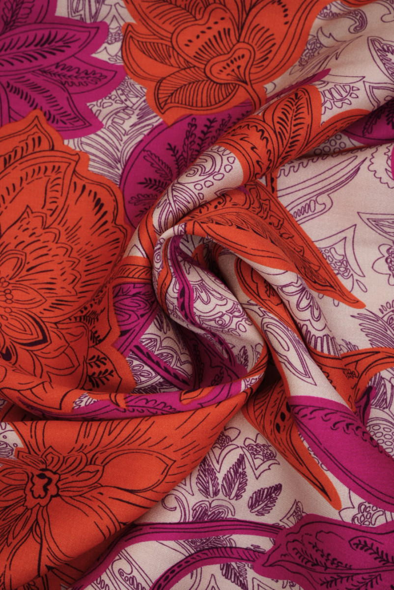 Viscose with flowers