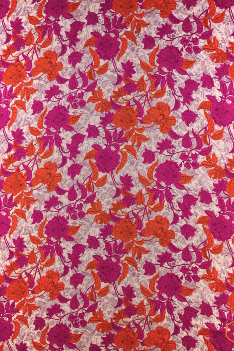 Viscose with flowers