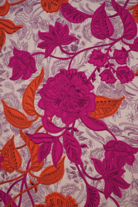 Viscose with flowers
