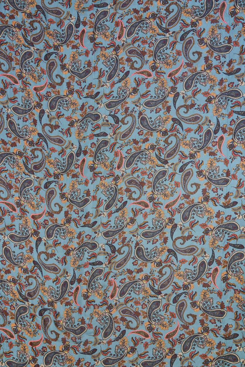 Musselin-Paisley aus Seide/Viskose