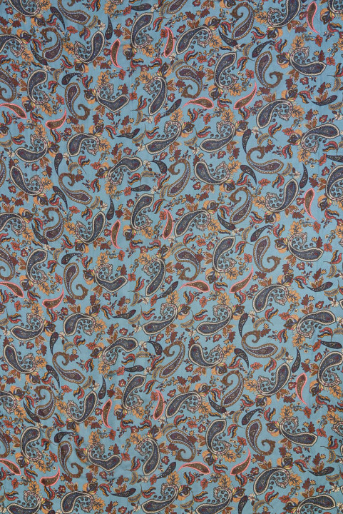 Muslin silk/viscose paisley