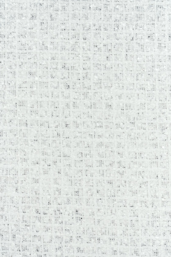 Tissu Chanel blanc COUPONS 90cm