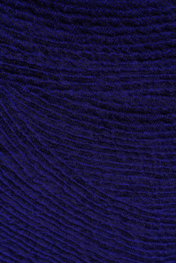 Jacquard with cornflower blue waves