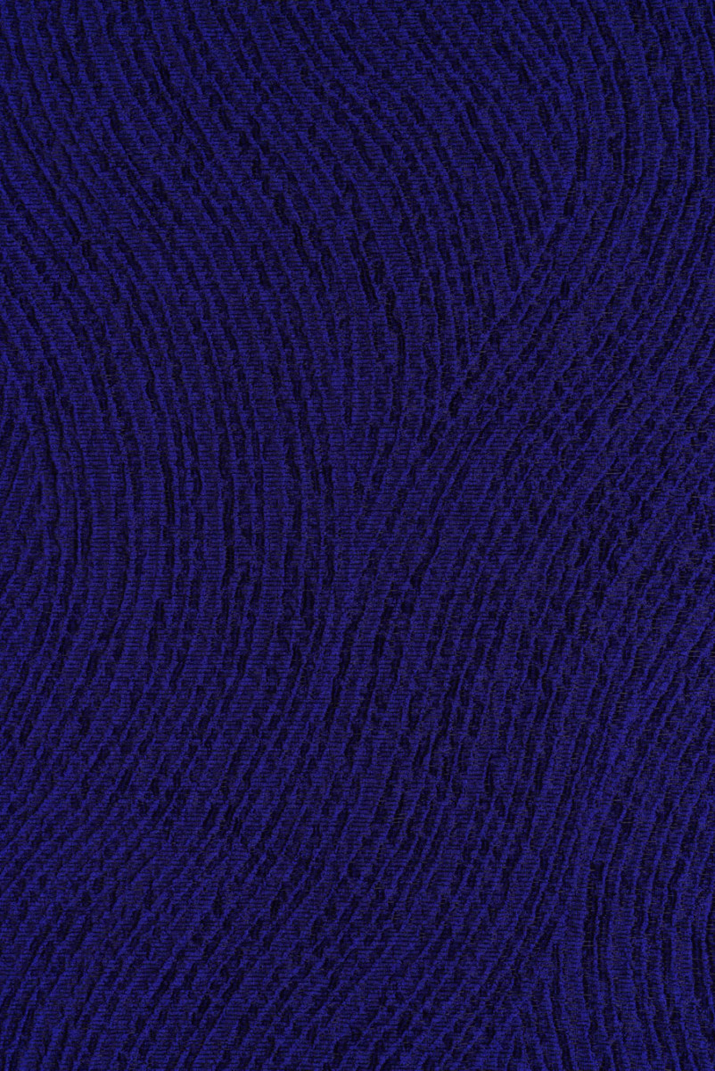 Jacquard with cornflower blue waves