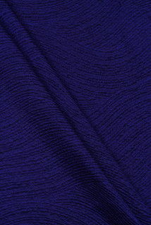 Jacquard with cornflower blue waves