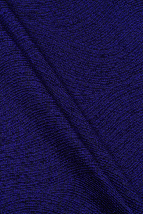 Jacquard with cornflower blue waves