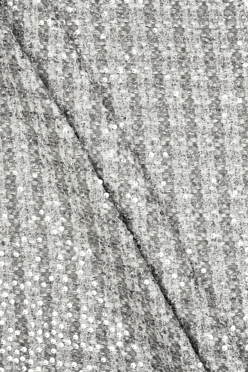 Chanel fabric silver with...