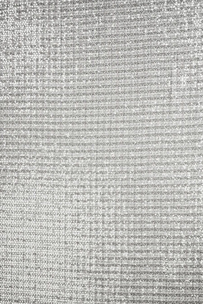 Chanel Stoff silber mit Pailletten