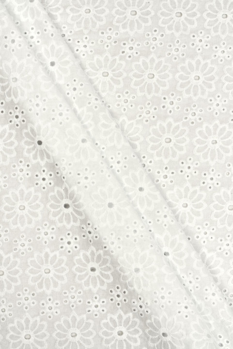 Cotton - Richelieu ecru embroidery