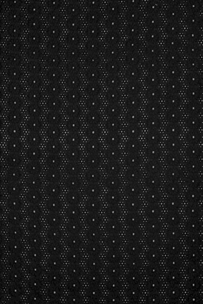 Cotton embroidery Richelieu flowers black