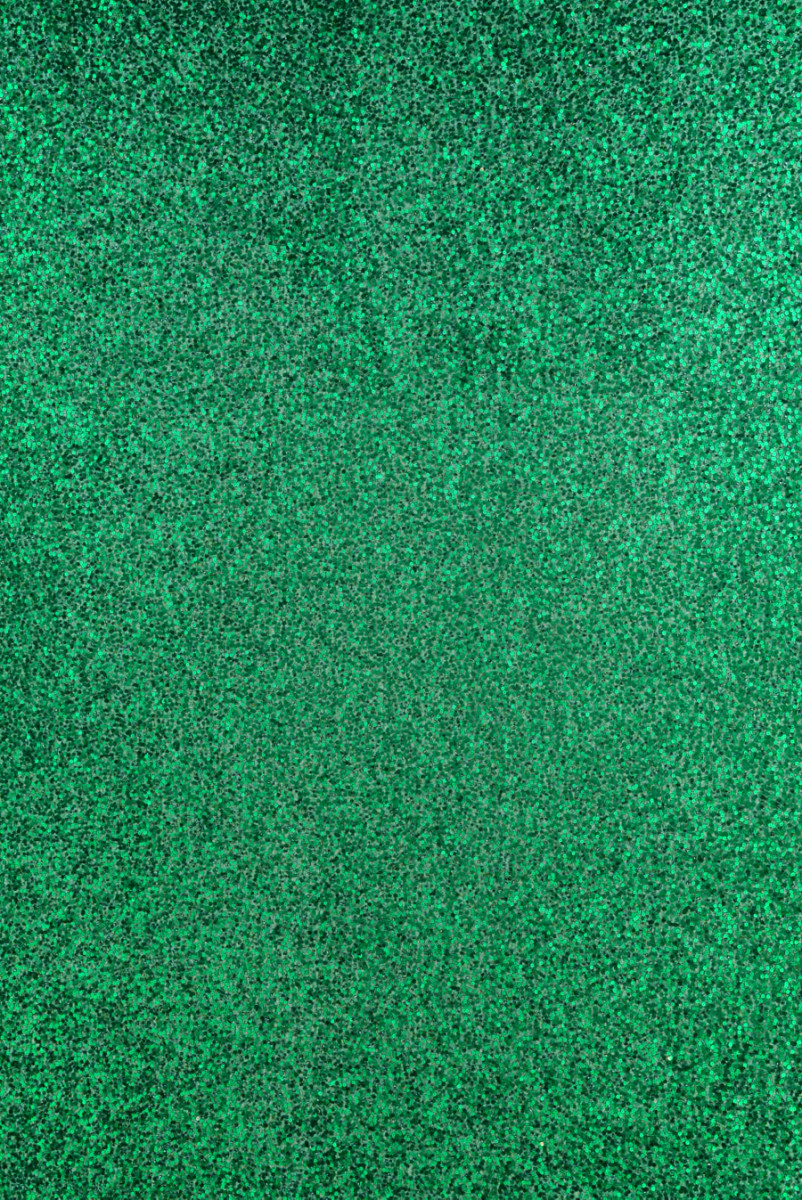 Sequins with beads evening green