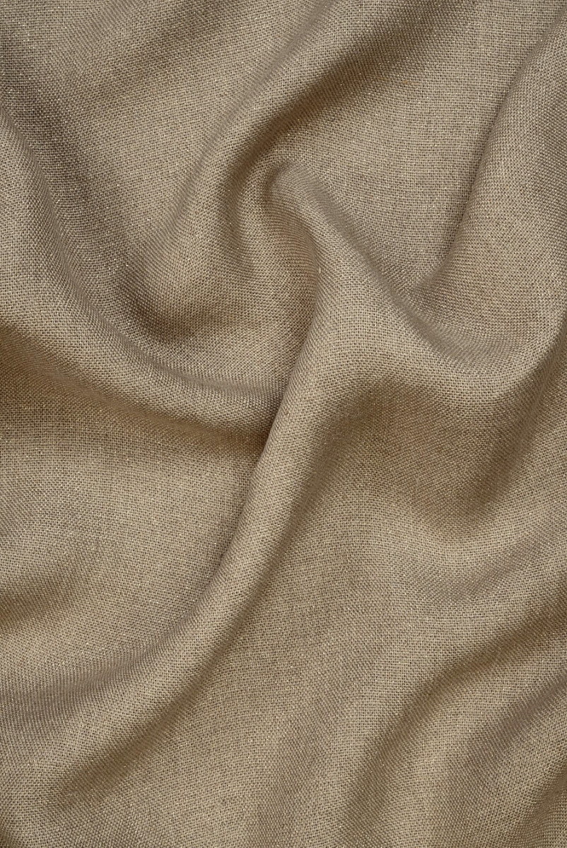 Beige linen with gold thread