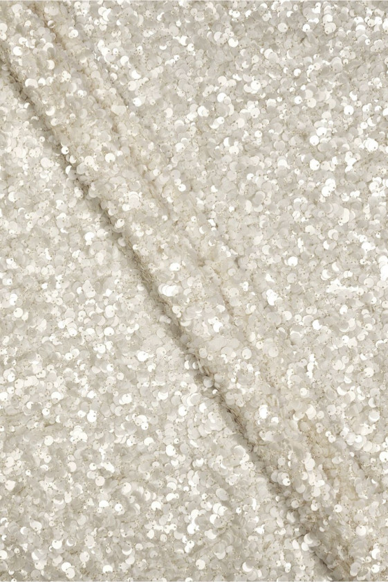 Cream evening sequins...