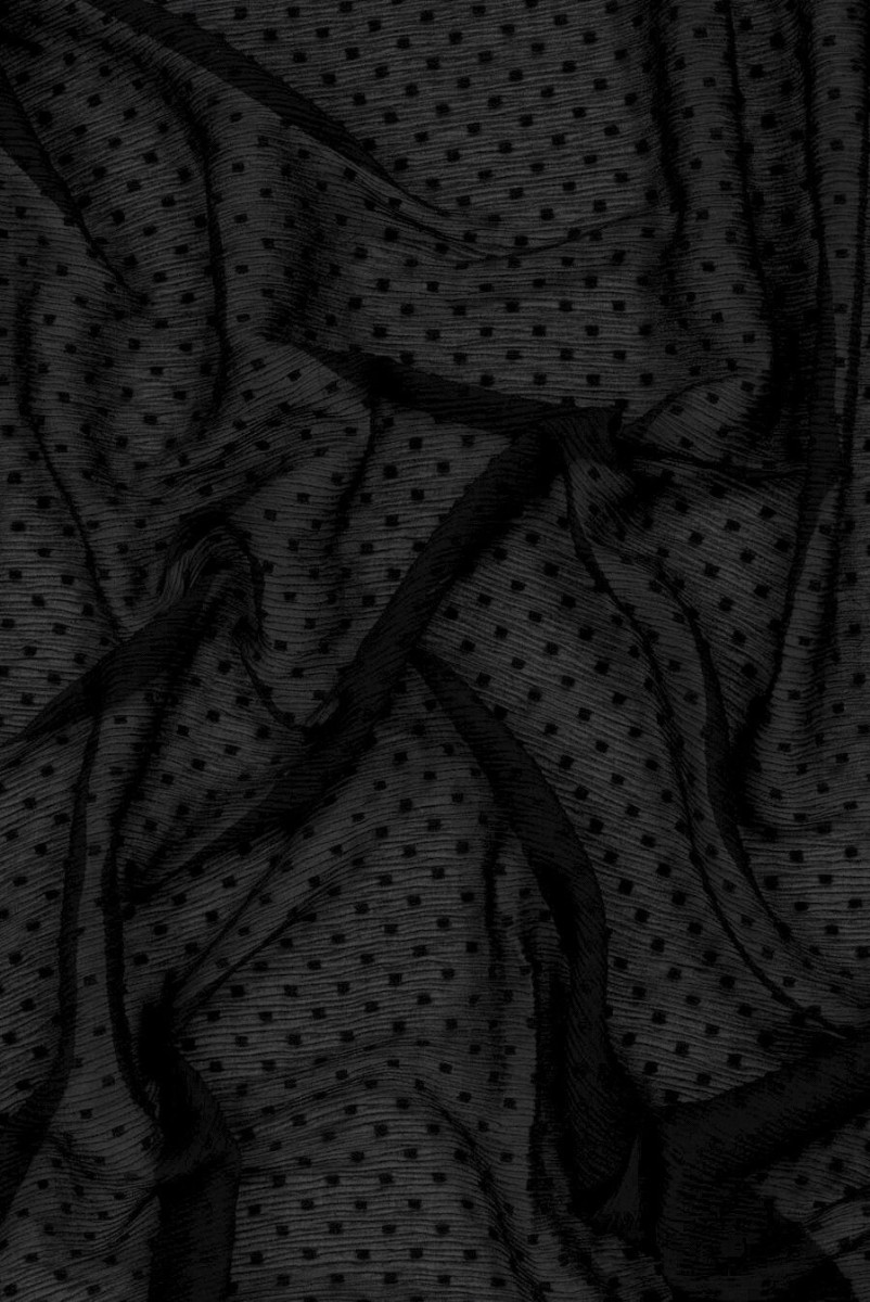 Chiffon mit Tupfen gerillt