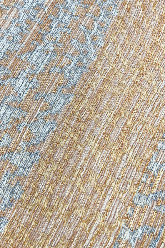 Chanel fabric with hen's foot blue