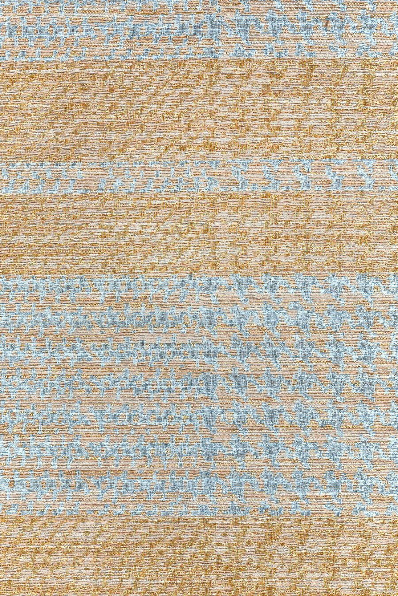 Chanel Stoff mit Hühnerfuß blau