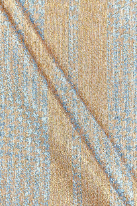 Chanel Stoff mit Hühnerfuß blau