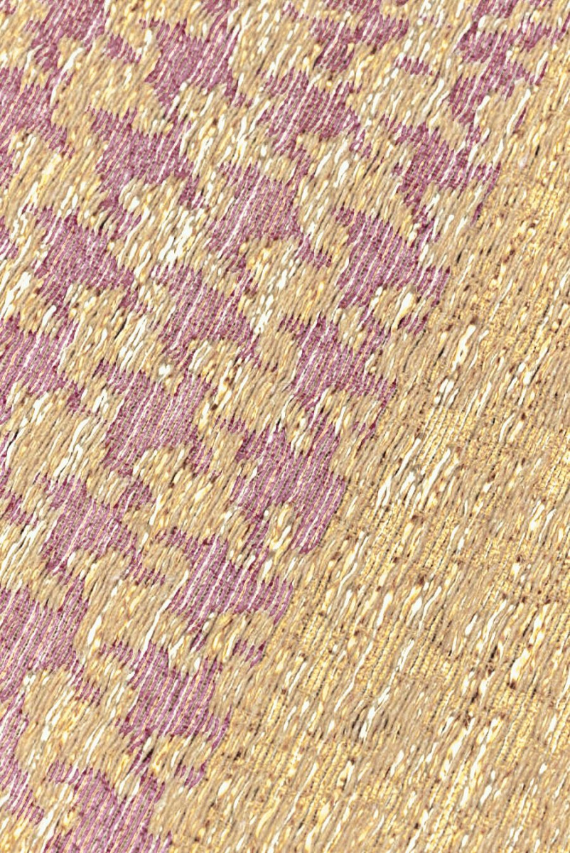 Chanel fabric with pink crow's foot