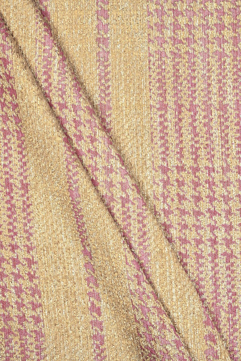 Chanel fabric with pink crow's foot