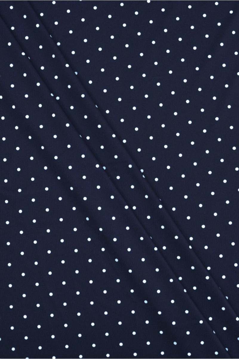 Marineblaues Lycra mit Tupfen
