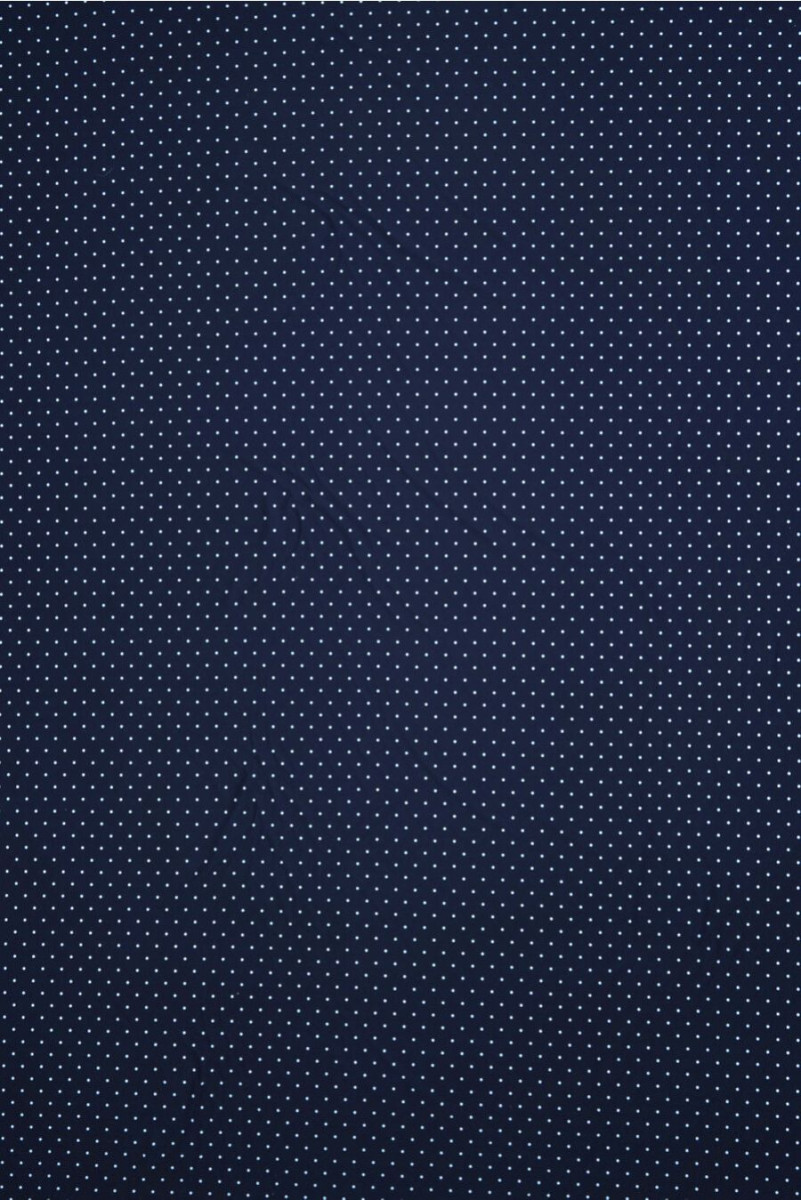 Lycra granatowa w groszki KUPON 115cm