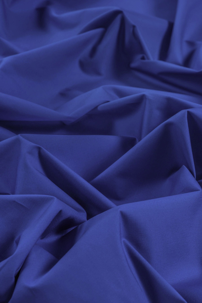 Cornflower blue elastic cotton