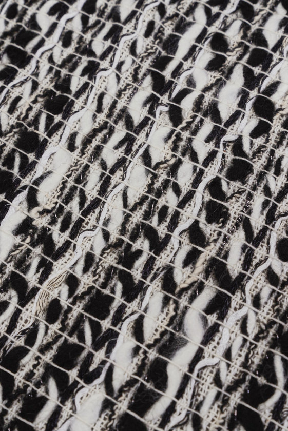 Chanel fabric white and black