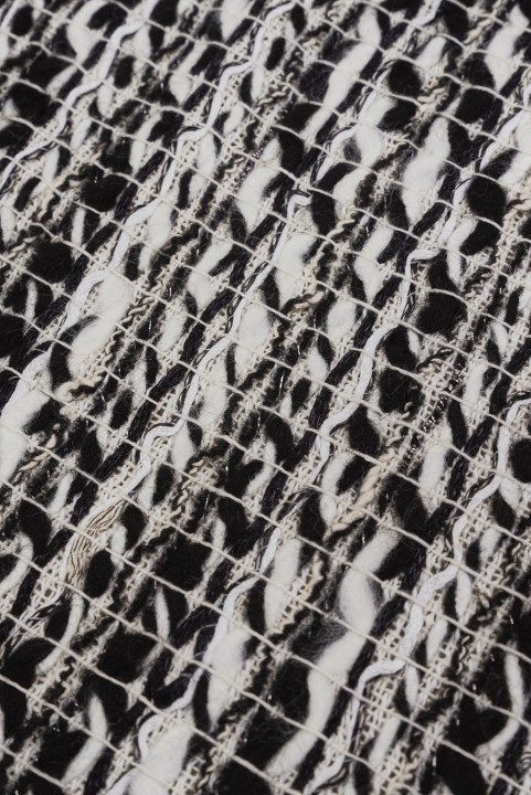 Chanel fabric white and black