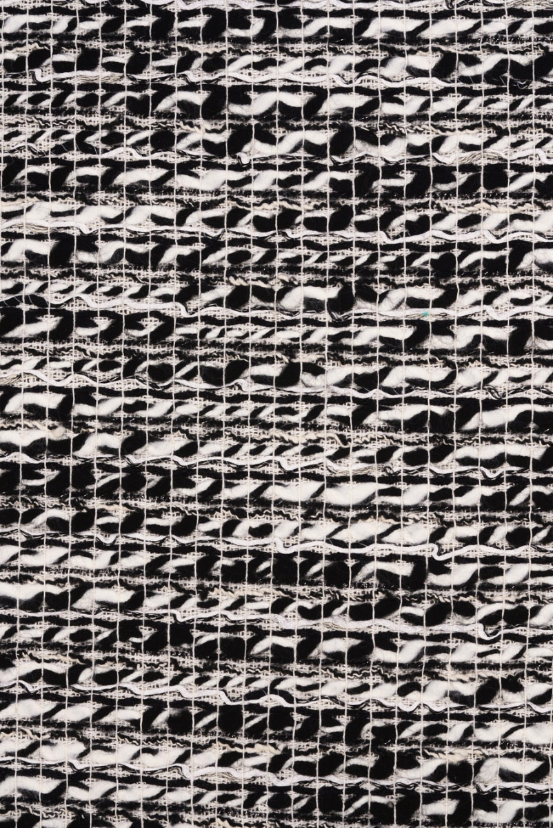 Chanel fabric white and black