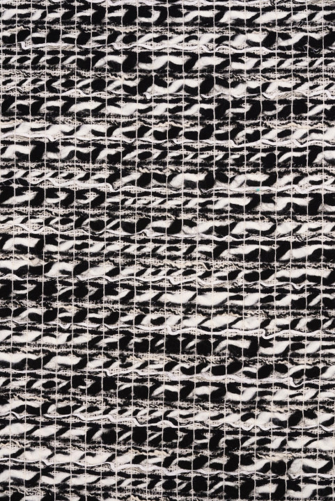 Chanel fabric white and black