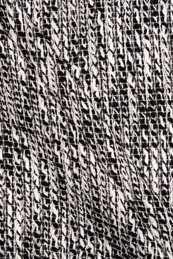 Chanel fabric white and black