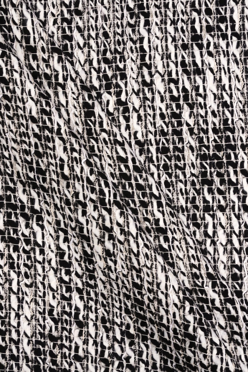 Chanel fabric white and black