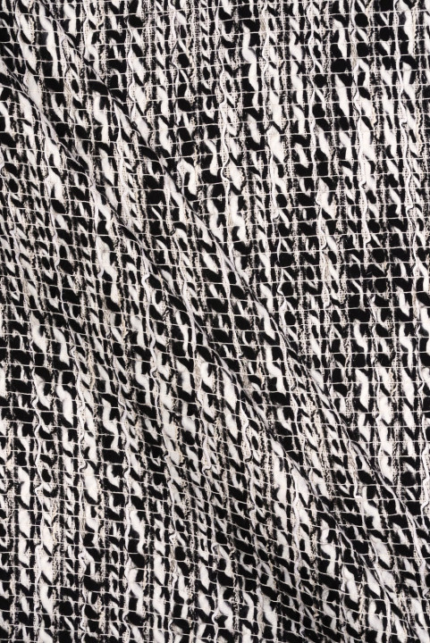 Chanel fabric white and black