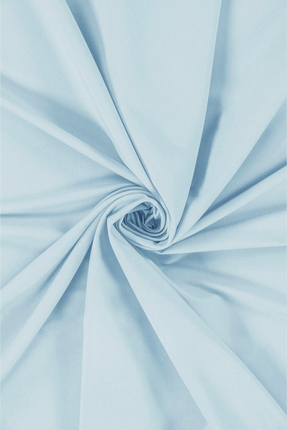 Elastische Baumwolle eisblau COUPON 100cm