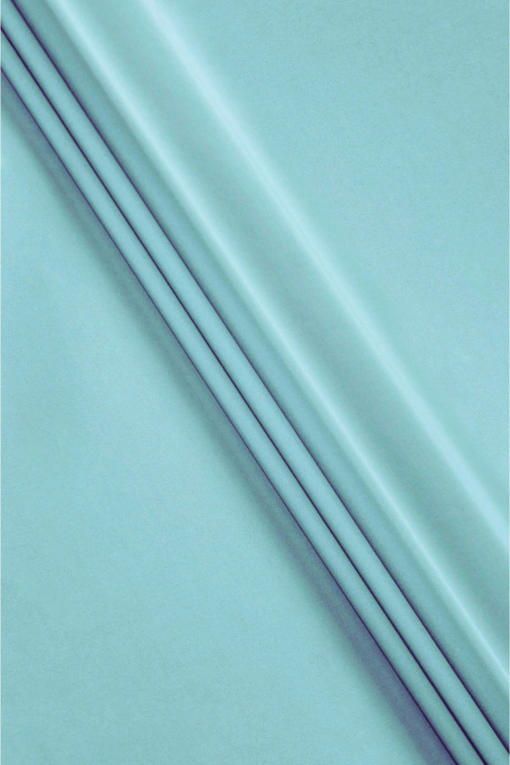 Cotton elastic blue turquoise