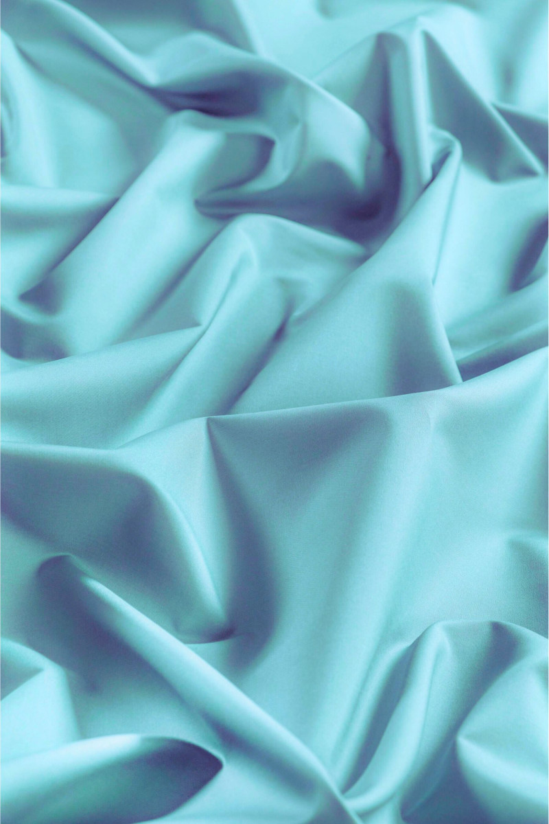 Cotton elastic blue turquoise