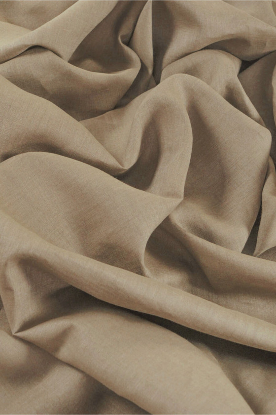 Natural linen beige dark