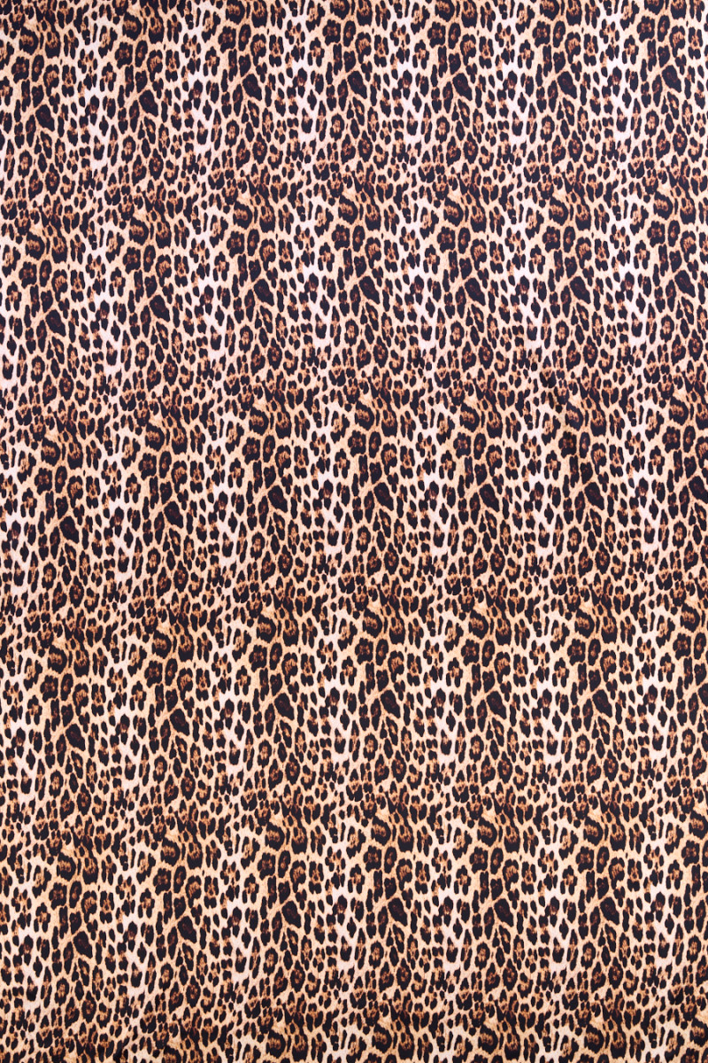 Leoparditrükk siidist satiin