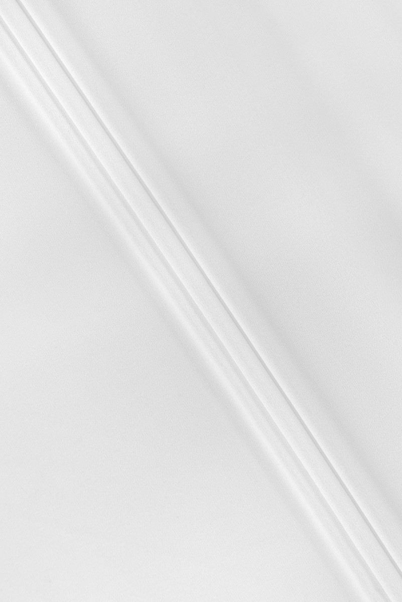 Georgette silk white